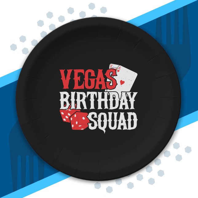 Plato De Papel Las Vegas Birthday - Party in Vegas Birthday Squad (Subido por el creador)