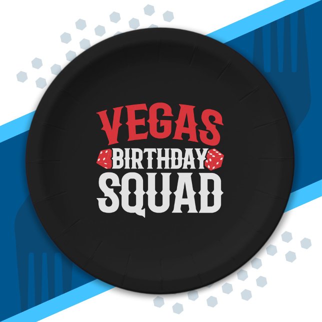 Plato De Papel Las Vegas Birthday Party - Matching Vegas Squad (Subido por el creador)