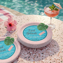 Plato De Papel Last Splash Bachelorette Weekend Pool Party