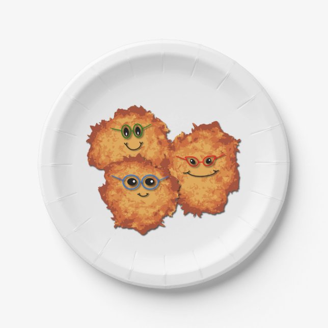 Plato De Papel Latke (Anverso)