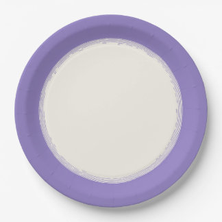 Plato De Papel Lavanda
