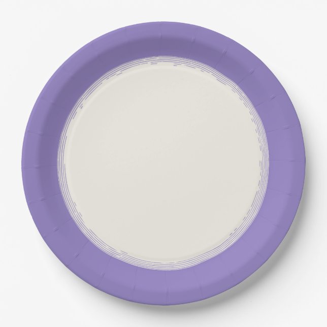 Plato De Papel Lavanda (Anverso)