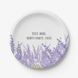 Plato De Papel lavanda, elegante, moderno, moderno, floral, viole