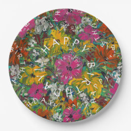 Plato De Papel Lavanya Happy Birthday