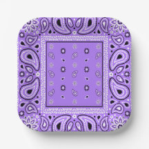 Lavender Bandana Purple Paisley Fiesta