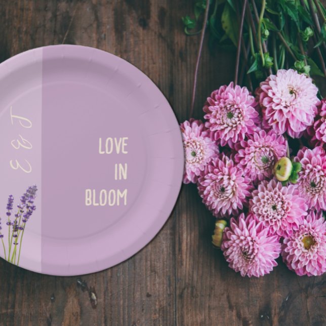Plato De Papel Lavender Love Boda (Subido por el creador)