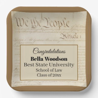 Plato De Papel Law School Lawyer Paralegal Graduate Constitution