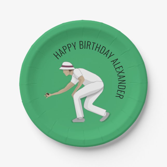 Plato De Papel Lawn Bowls (Anverso)