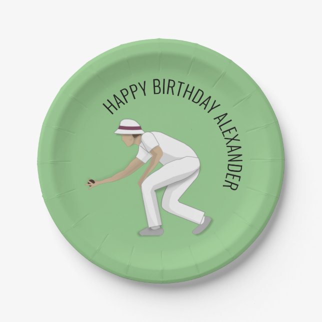 Plato De Papel Lawn Bowls (Anverso)