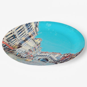 Plato De Papel ldp VENICE - Gran Canal - Playa Rialto -