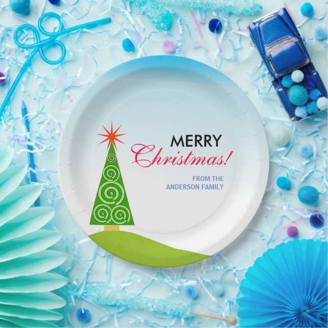 Plato De Papel Le Sapin (Fiesta)