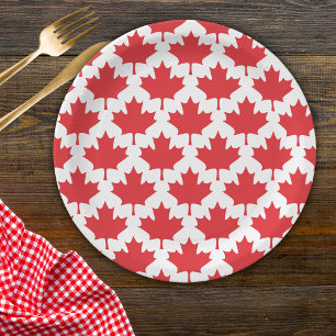 Plato De Papel Leaf de arce en Canadá