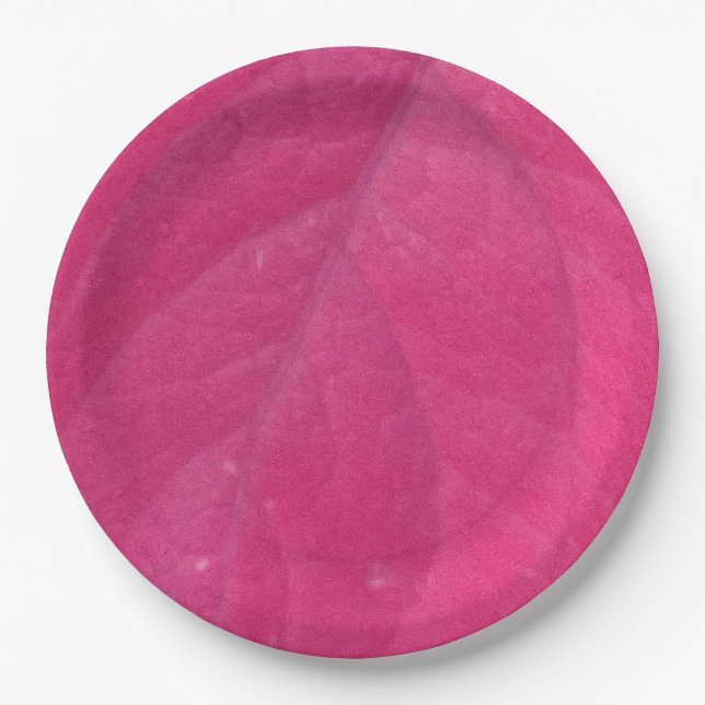 Plato De Papel Leaf morado (Anverso)