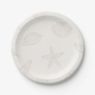 Plato De Papel Leche de almendra de picadura costera