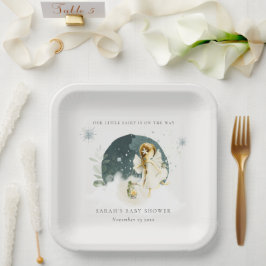 Plato De Papel Leche mágica encantada en Camino Baby Shower