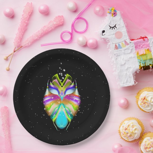 Plato De Papel Lechuza Oracle Starlight (Fiesta)