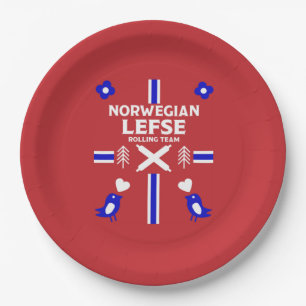 Plato De Papel Lefse Flatbread de Noruega