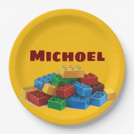 Plato De Papel Lego upsherin plate