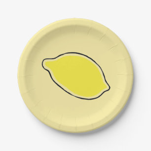 Plato De Papel Lemon