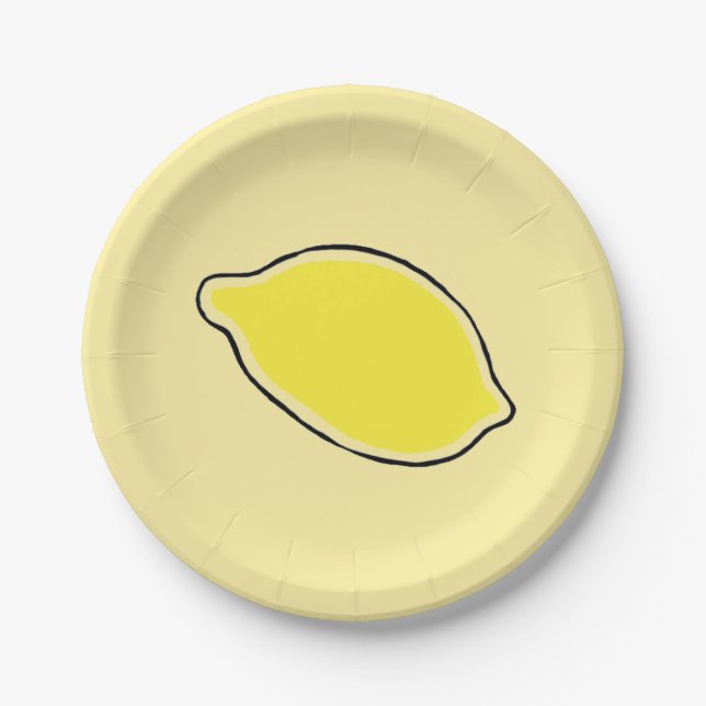 Plato De Papel Lemon (Anverso)