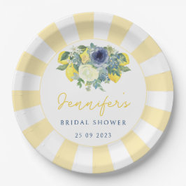 Plato De Papel Lemon Bridal Bridal Placa de papel