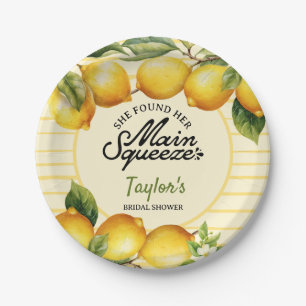 Plato De Papel Lemon Bridal Shower
