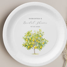 Lemon Citrus Watercolor Bridal Shower