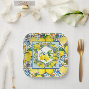 Plato De Papel Lemon Fresh