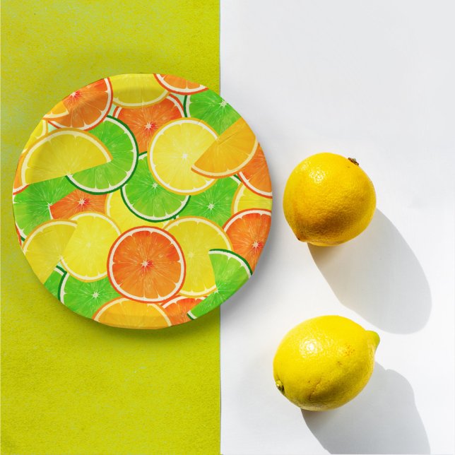 Plato De Papel Lemon Lime Orange (Subido por el creador)