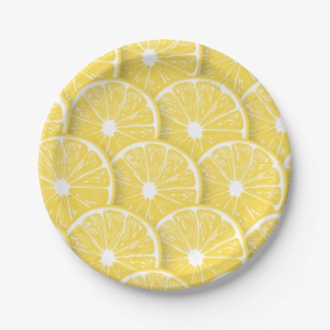 Plato De Papel Lemon Slices (Anverso)