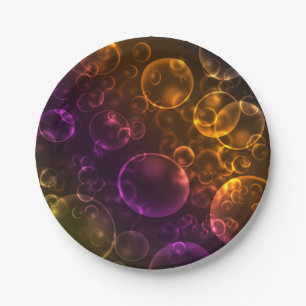 Plato De Papel Lentes multicolores