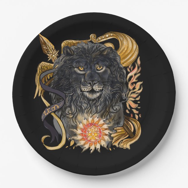 Plato De Papel Leo~zodiac (Anverso)