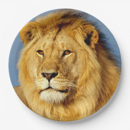 Plato De Papel León africano 2