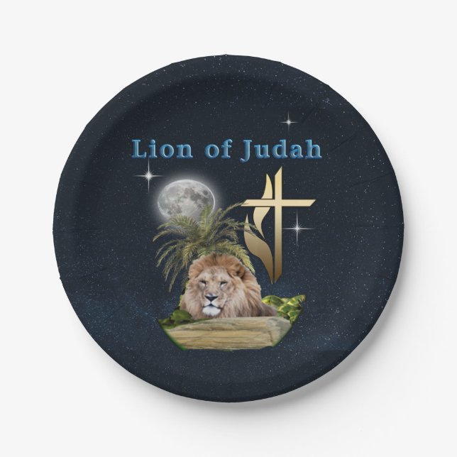 Plato De Papel León de Judá (Anverso)