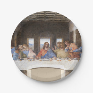 Plato De Papel Leonardo da Vinci La Última Cena Arte Fino