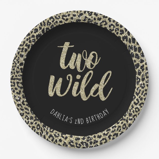 Plato De Papel Leopard Fiesta Plate Two Wild (Anverso)