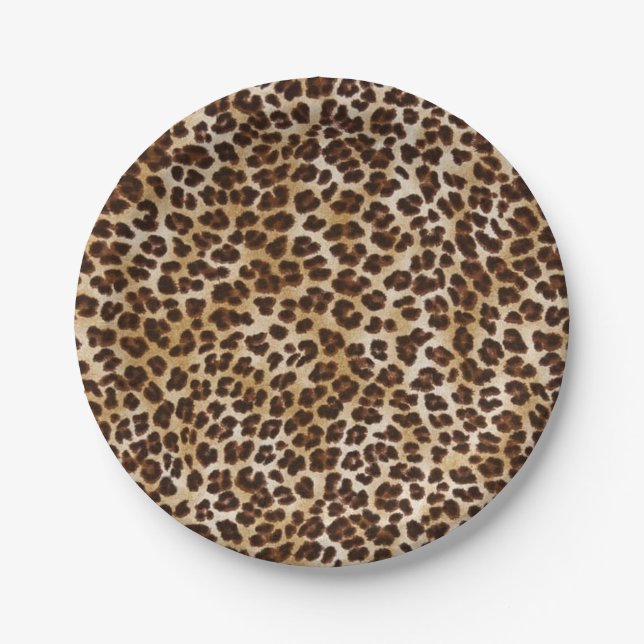 Plato De Papel Leopard Paper Plate (Anverso)