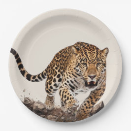 Plato De Papel Leopardo
