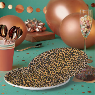 Plato De Papel Leopardo
