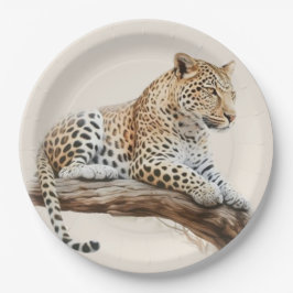 Plato De Papel Leopardo