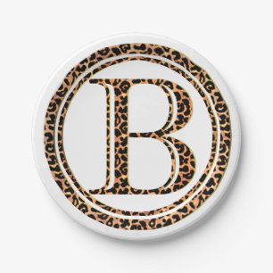 Plato De Papel leopardo B