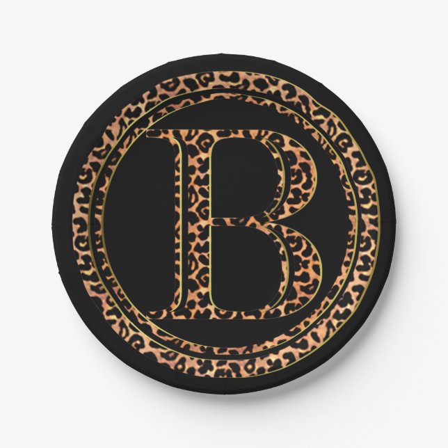 Plato De Papel leopardo B (Anverso)