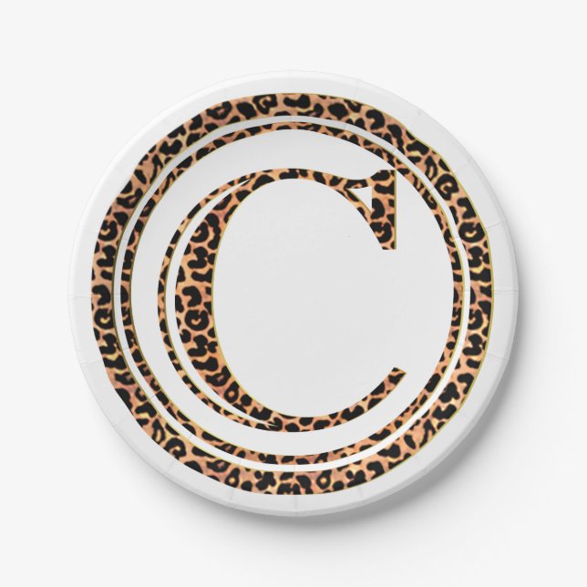 Plato De Papel leopardo C (Anverso)