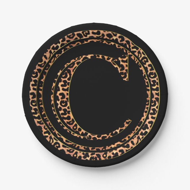 Plato De Papel leopardo C (Anverso)
