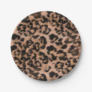 Plato De Papel Leopardo - huella animal descubierta