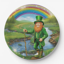 Plato De Papel Leprechaun