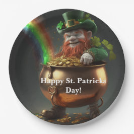 Plato De Papel Leprechaun Pot Of Gold Paper Plates