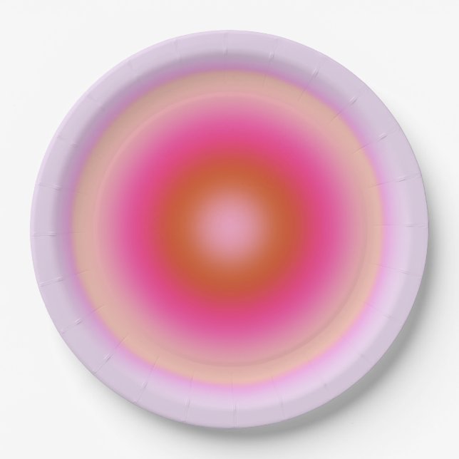 Plato De Papel Les Couleurs 06 Lilac Y Gradiente Rosa Aura (Anverso)