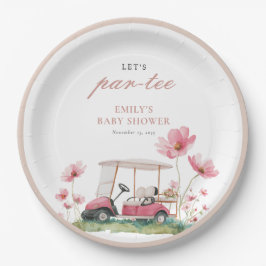 Plato De Papel Let's Par-tee Golf Baby Shower Paper Plate
