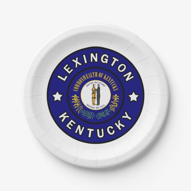 Plato De Papel Lexington Kentucky (Anverso)